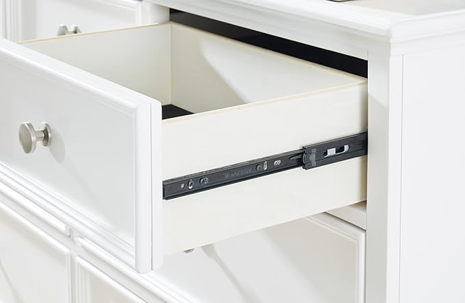 Signature Design by Ashley Fortman Traditional 2 Drawer Night Stand, White