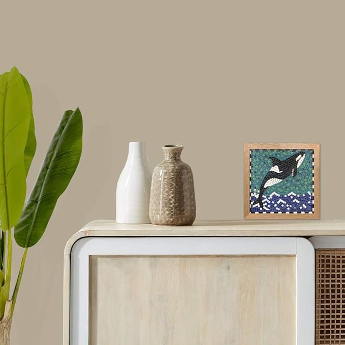 Create Beautiful Mosaic Tile Patterns with Our Kit for Adults, Square 20cm 7inch Orca