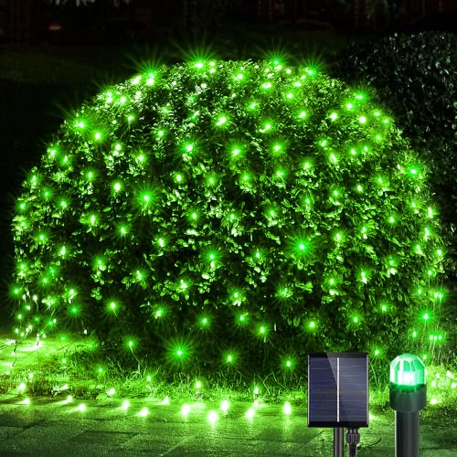 Solar Christmas Net Lights 200LED F8 Big Bulbs