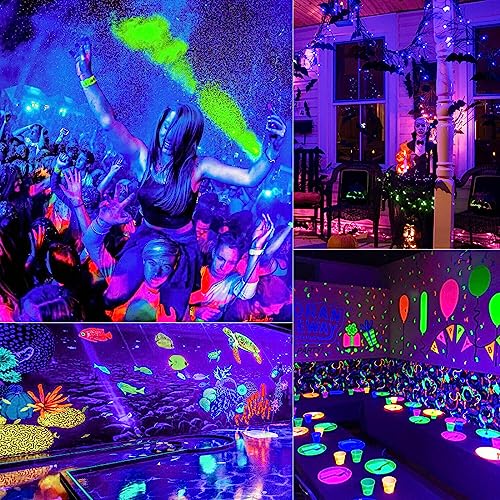Black Light 30W LED Blacklight Flood Light Outdoor for Glow Party (6 Count)