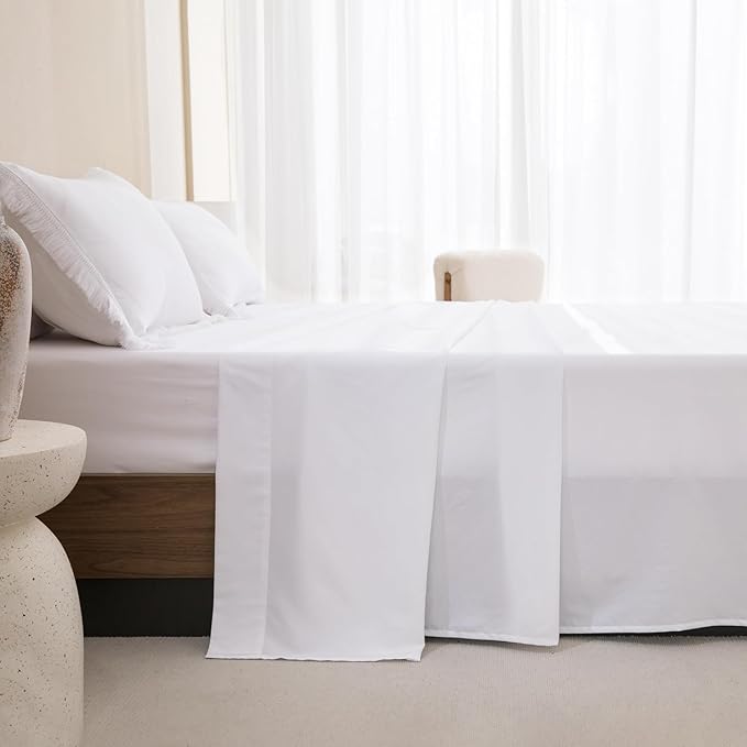Andency Oversized King Comforter Set White 120x98-7 Pieces Boho Tassel Bed in a Bag Soft Lightweight Bedding Sets, Fringe All Season Bed Set with Comforter, Sheets, Pillowcases & Shams