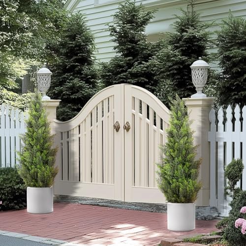 3FT Artificial Cedar Topiary Trees 2 Set (2 Count)