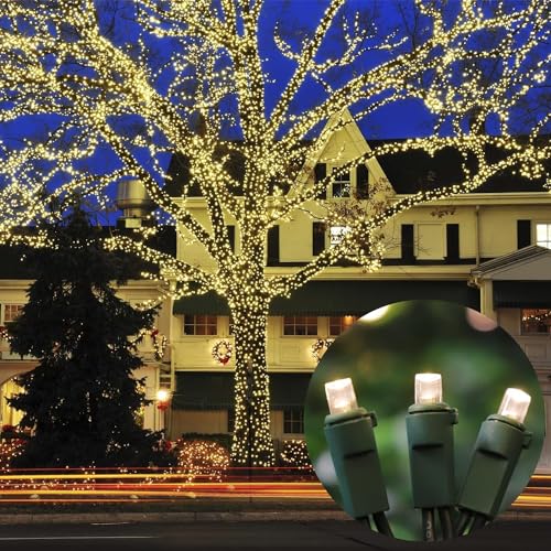 Warm White Christmas Lights Outdoor (150 Count)