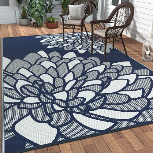 Outdoor Rug Waterproof Plastic Rugs for Patio (54 Sq Ft)