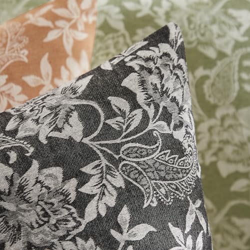Floral Jacquard Throw Pillow Covers Set of 2 (2 Count)