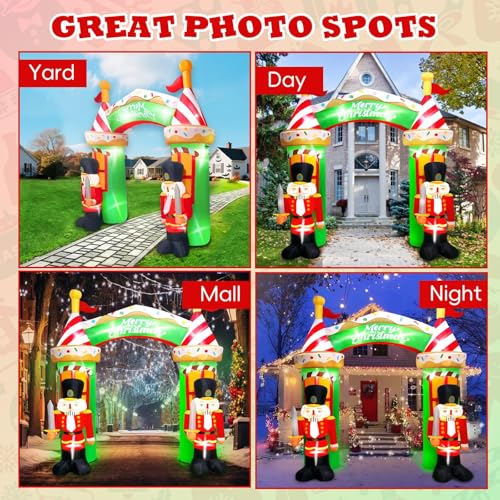 9FT Christmas Inflatable Archway