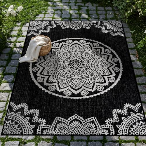 Outdoor Rug 5x7 Modern Area Rugs for Indoor and Outdoor Patios and Porches