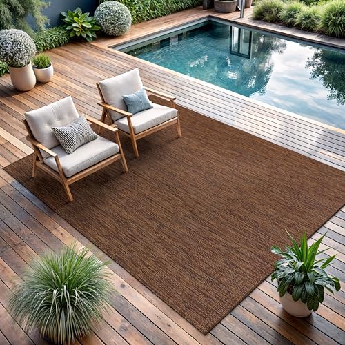 Outdoor Rug 10x14 Modern Area Rugs for Large Indoor and Outdoor Patios and Porches