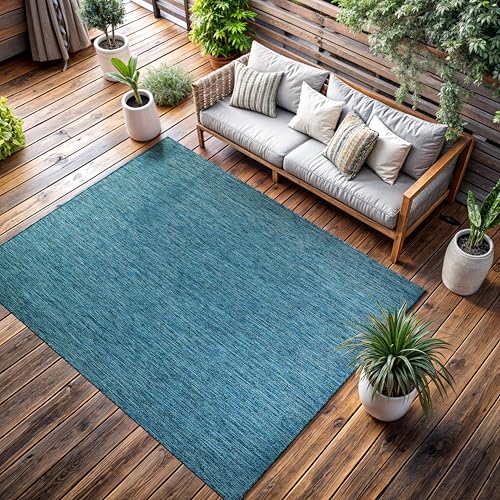 Outdoor Rug 10x14 Modern Area Rugs for Large Indoor and Outdoor Patios and Porches (20160 sq in Count)