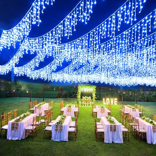 33FT 400 LED Icicle Lights for Outside