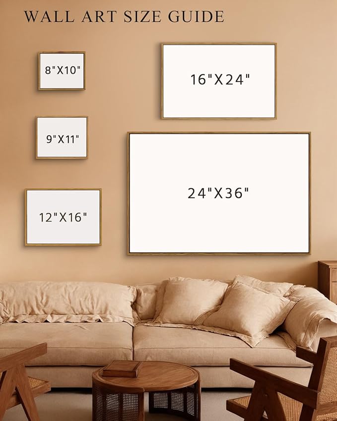 InSimSea Framed Canvas Wall Art Vintage Decor, Home Decor Vintage Flowers Modern Farmhouse Decor, Canvas Wall Art for Living Room, French Country Decor Wall Prints, 24"x36"