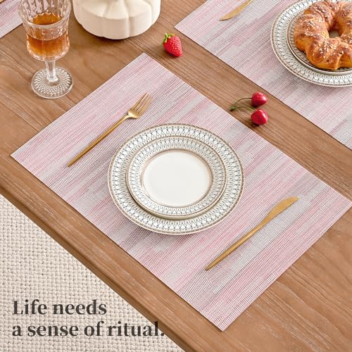 Misty Rose Placemats Set of 8 (8 Count)