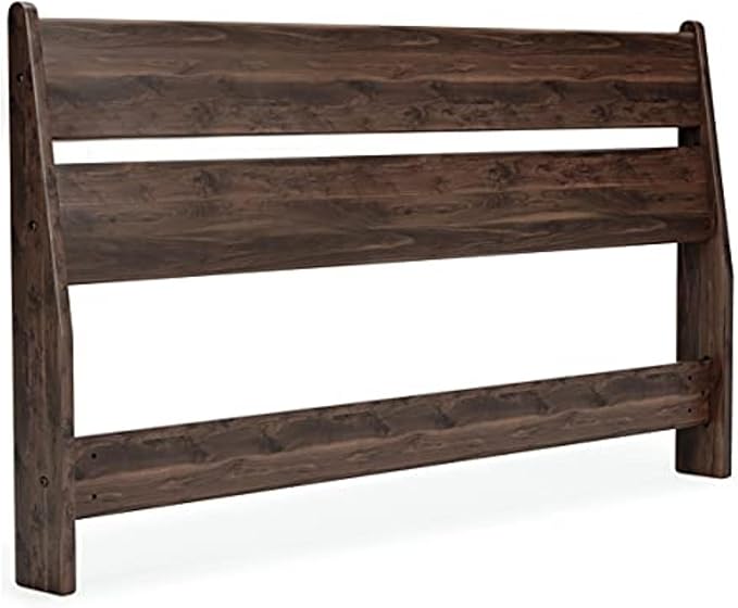 Signature Design by Ashley Calverson Modern Open Slat Panel Headboard ONLY, Queen, Brown