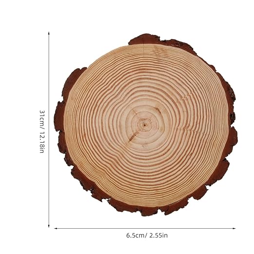 Mipcase Wooden Garden Stepping Stones Outdoor for Walkway Decorative Wood Pathway Stones for DIY Garden Projects and Pathmaker