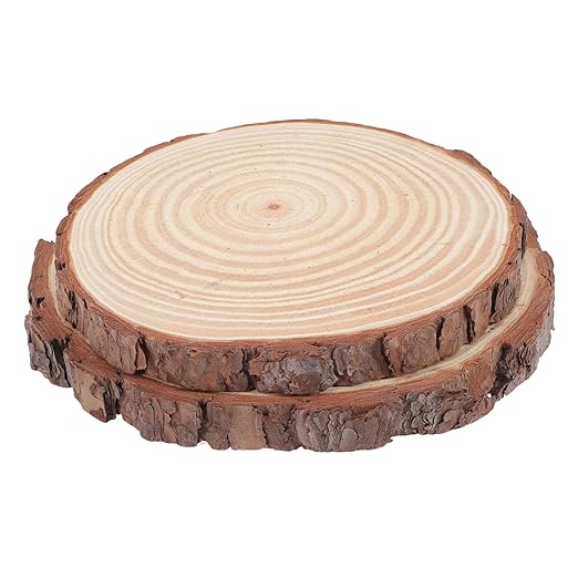 HANABASS 2pcs Wooden Garden Stepping Stones Outdoor for Decorative Walkway DIY Stepping Stone Kit