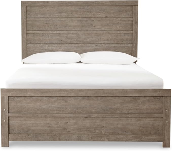 Signature Design by Ashley Culverbach Farmhouse Full Panel Bed, Foundation or Box Spring Needed, Gray