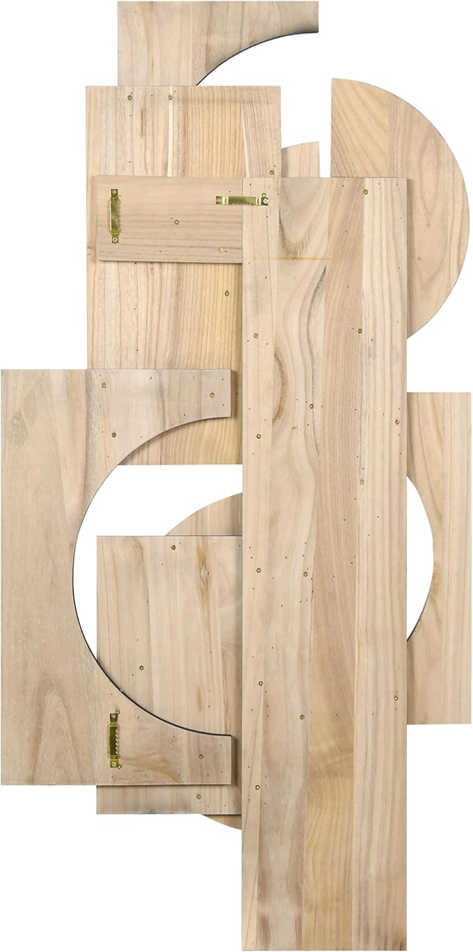 Empire Art Direct "Luminus Dusk" Handmade Dimensional Solid Paulownia Wood Abstracts Wall Art, Ready to Hang, Living Room, Bedroom & Office, 48" x 24"x 1.89"