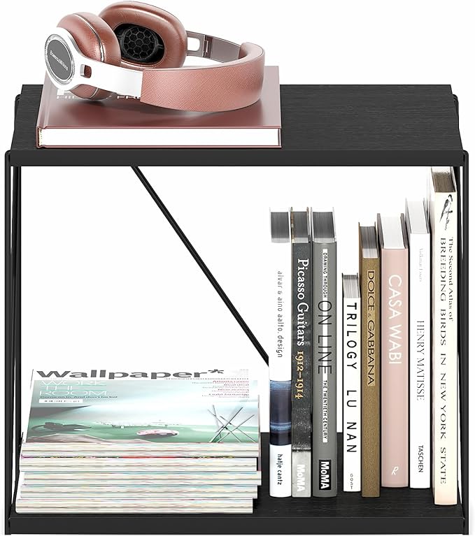 Furinno Industrial Multipurpose Side Table, Americano