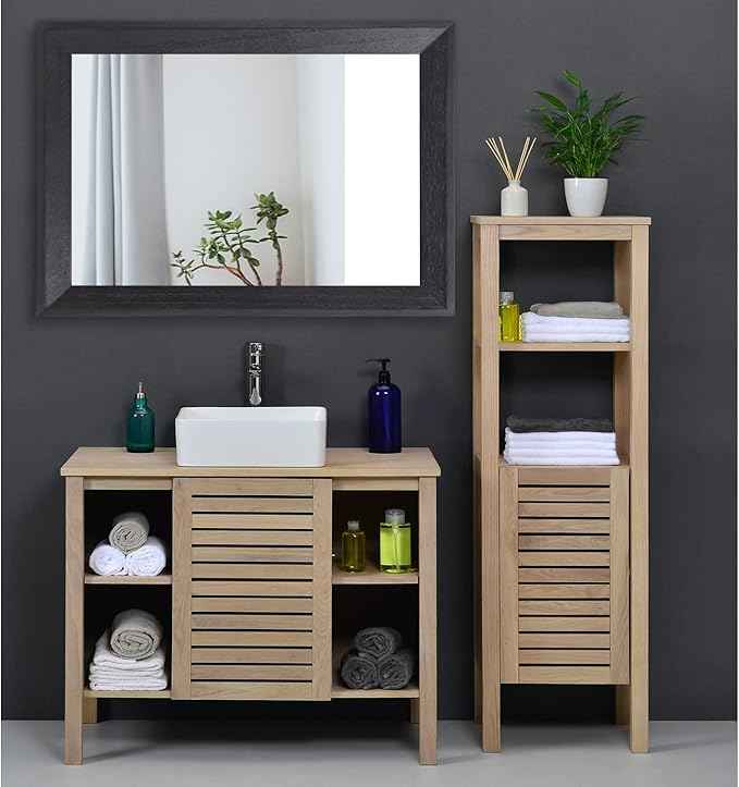 AAZZKANG Black Mirrors for Wall Rectangle Wood Framed Large 28"x20" Decorative Wall Mirror for Bedroom Bathroom Living Room Dressing Room Entryway