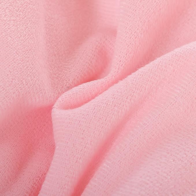 Smoofy Fluffy Queen Comforter Set, Faux Fur Pink Comforter Set Queen Size, Luxury Fuzzy Bedding Set, Soft Shaggy Bed Set Pink for All Season, 3 Pieces - 1 Comforter & 2 Pillowcases