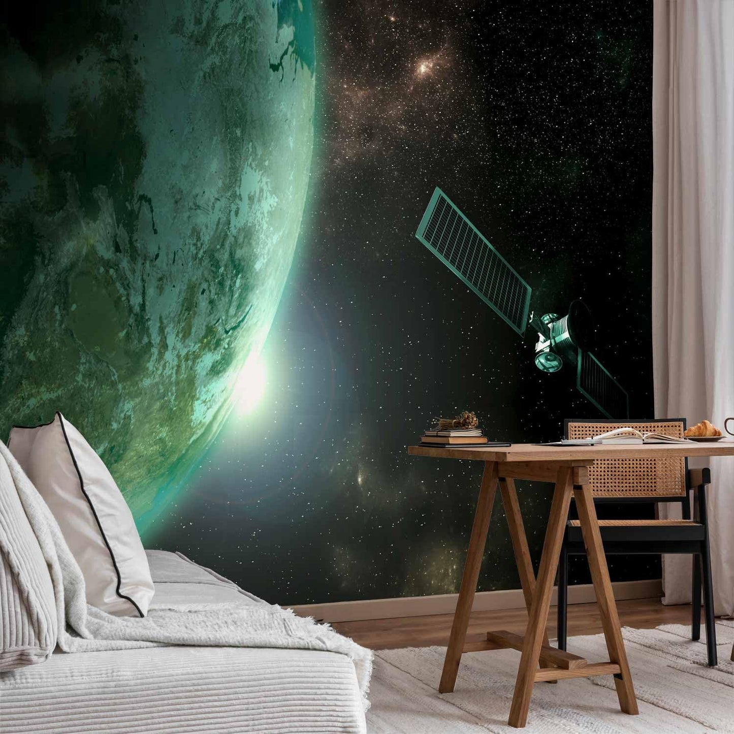 artgeist Wall Mural Cosmos Galaxy 96x69 in - Peel and Stick Self-Adhesive Wallpaper Removable Large Sticker Foil Wall Decor Print Picture Image Design n-B-0007-a-b