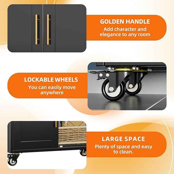 Metal Arched Bookcase with Wheels, Black Arched Bookshelf with 2 Adjustable Shelf for Home Office Living Room,Required Assembly