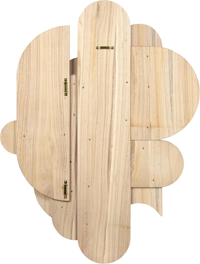 Empire Art Direct Cinnamon Dreamscape I & II Hand Made & Hand Finished Dimensional Solid Wood Abstracts