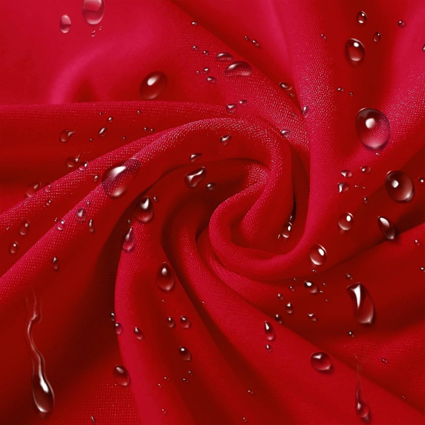 SUPERO Red Waterproof Polyester Spandex Chair Cover (100PCS, Universal Fit, Protector, for Party, Banquet, Wedding Event, Hotel)