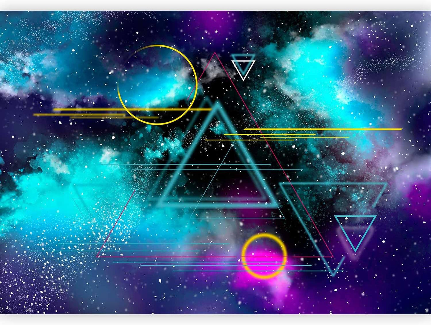 artgeist Wall Mural Galaxy 157x110 in - Non-Woven Wallpaper Fleece Wall Decor Photo Print Picture Image Design Home Mural Cosmos Galaxy Cosmonaut Astronaut a-A-10328-a-a