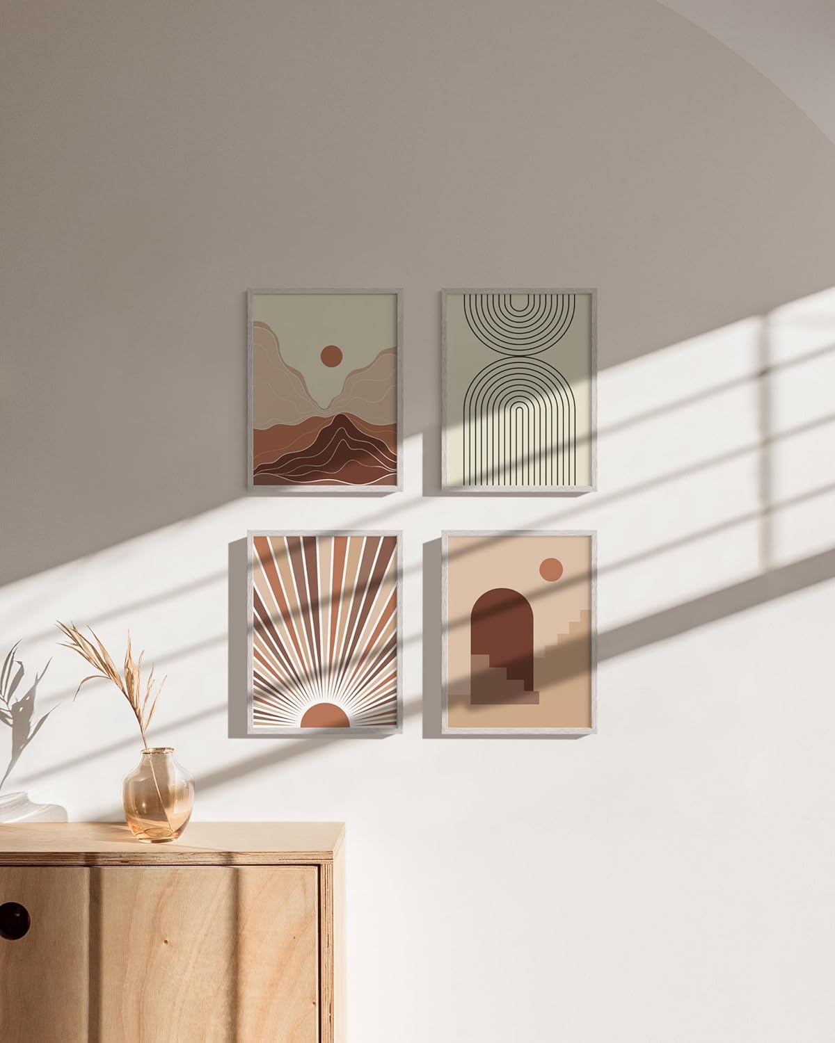 HAUS AND HUES Standalone White Oak Frame Set of 4-9x12