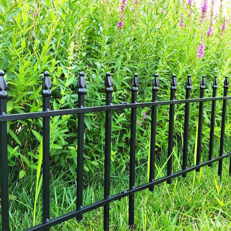 18" H x 22" W Decorative Metal Garden Border Fence (36 Sq Ft)