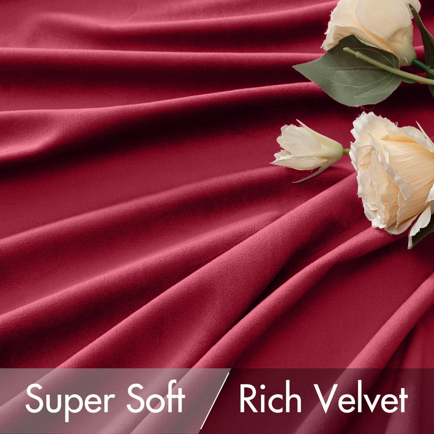 MIULEE Hot Pink Velvet Curtains 108 inches 2 Panels - Luxury Room Darkening Window Drapes for Bedroom Living Room Thermal Insulated Super Soft Blackout Extra Long, Back Tab Rod Pocket Pinch Pleated