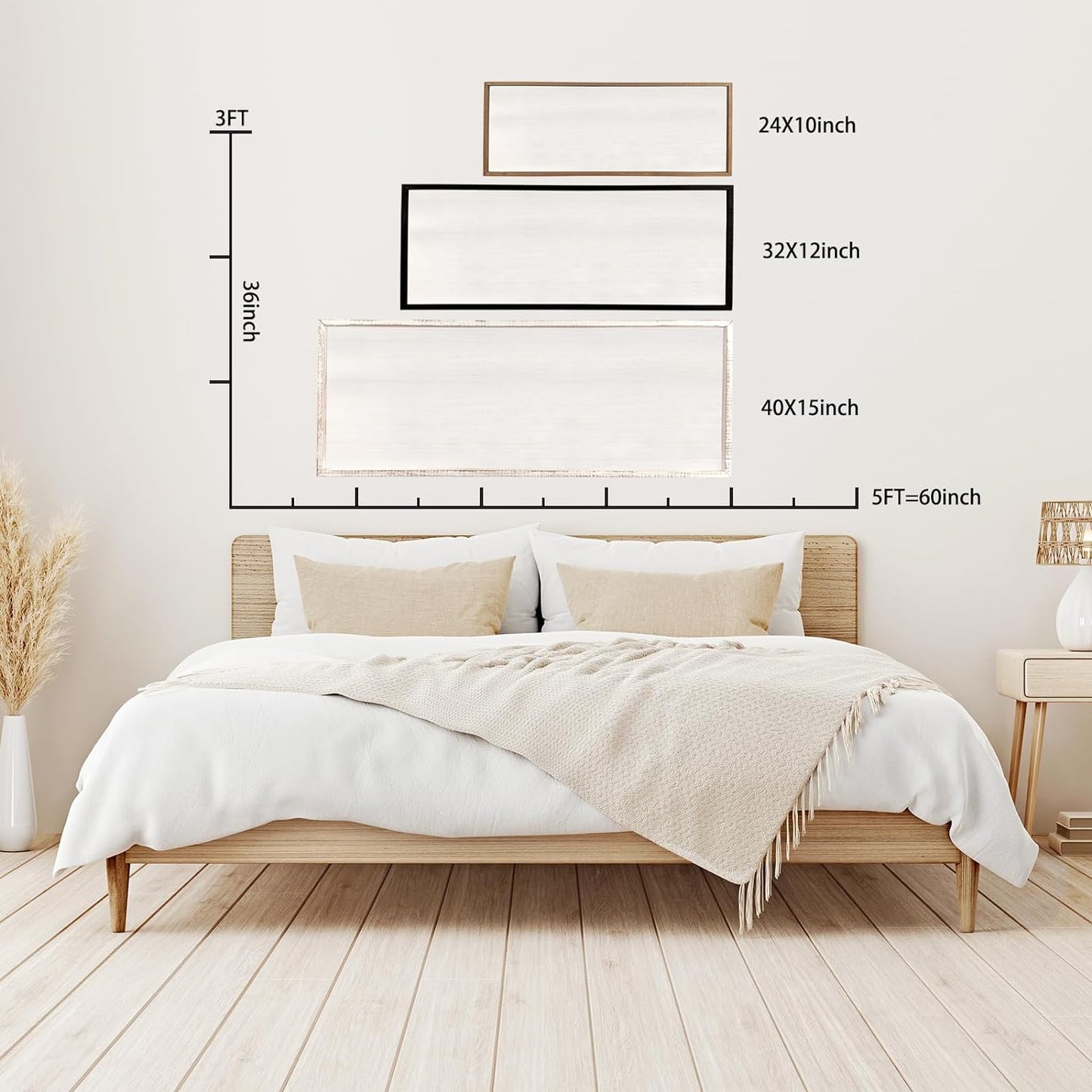 Bless the Food Before Us Sign Wall Decor 40"X15" Large Farmhouse Dining Room Wall Decor Framed Wood Rustic Home Wall Art Kitchen Decoration (Wood Black)