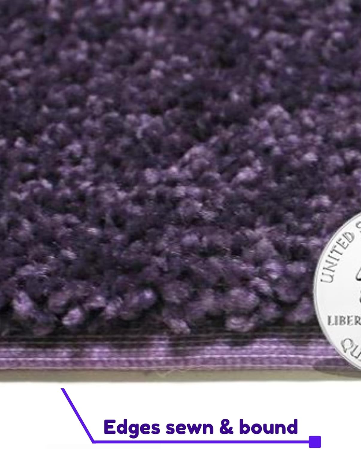 KOECKRITZ Soft and Colorful Kids Classroom Area Rugs (Passes Flammability Pill Test) Many Sizes and Bright Colors to Select from (8' x 10', Eggplant)