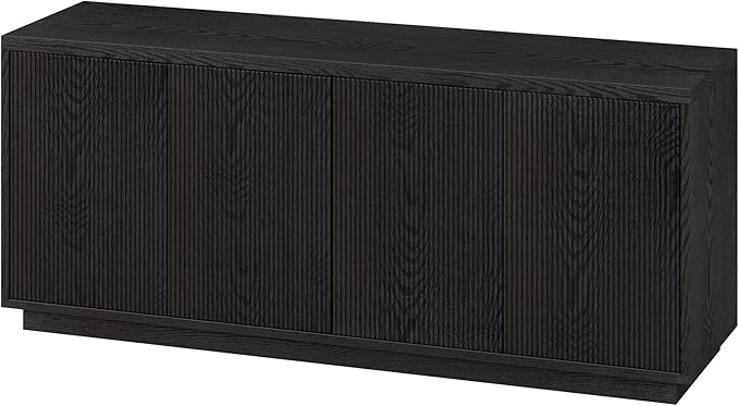 Henn&Hart Hanson, 57" Rectangular TV Stand, Black Grain