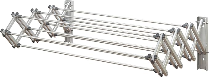 Laundry 360 Aluminum 36" Collapsible Wall Drying Rack