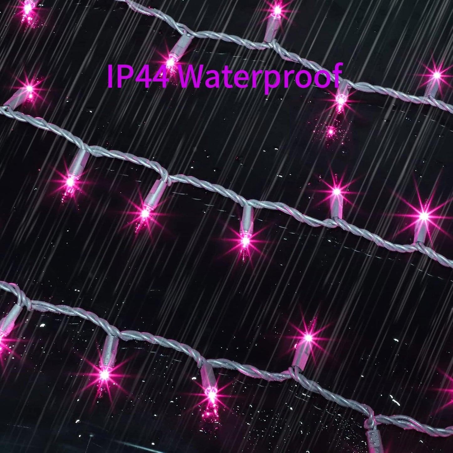 Brown Wire, Purple Incandescent Bulb 300(150L*2pcs) Mini String Lights for Indoor Halloween Tree Home Party Festival Decoration