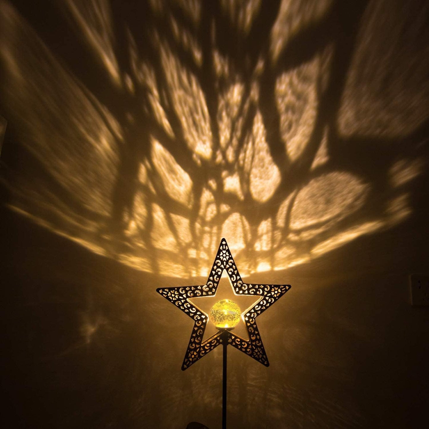 TAKE ME Star Solar Lights Garden Outdoor Decor Waterproof Metal Solar Stakes Lights for Patio Yard Walkway Lawn Patio Mothers Day Garden Gifts Mom Wife Grandma