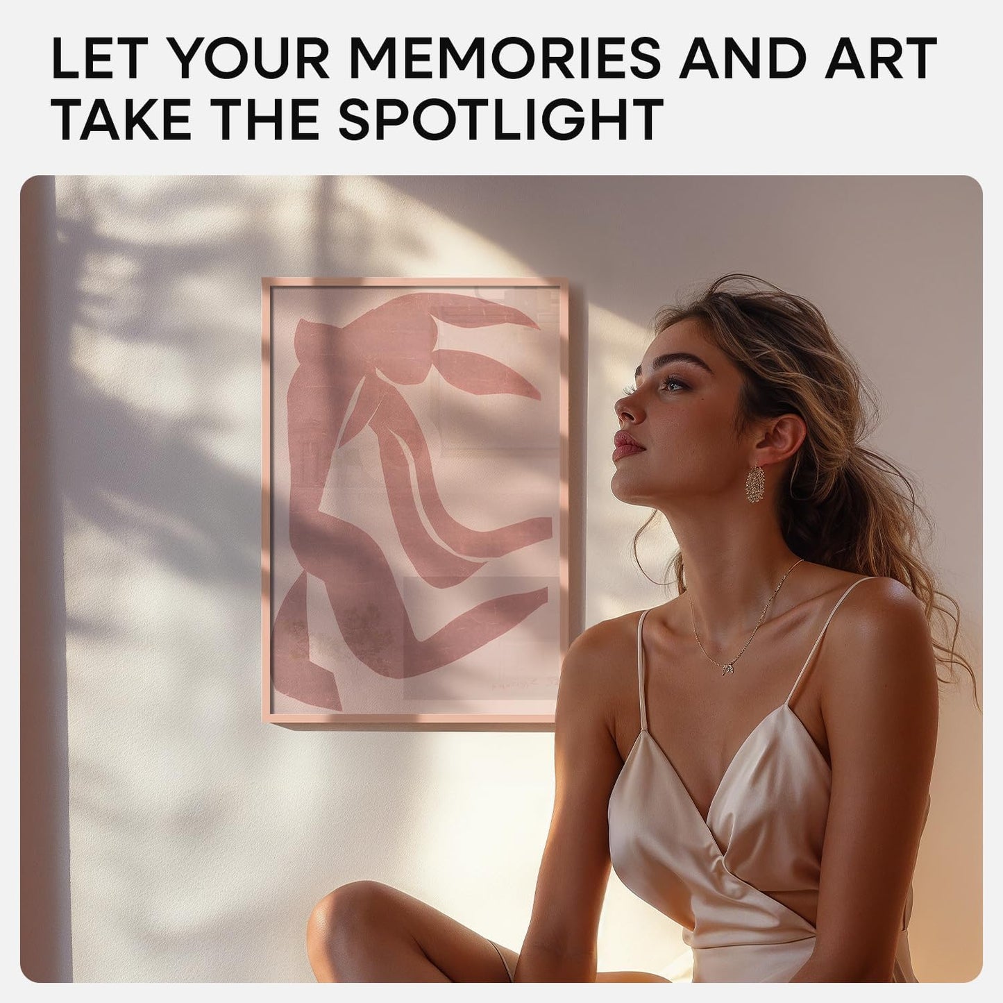 Homeforia 13x19 Picture Frame Rose Gold, High End Metal 13x19 Poster Frames with Mat 11x17 inch Photo, 13 x 19 Rose Gold Frame Matted to 11 by 17 Print, 19x13 Frame, Tempered Glass, Wall Kit, Set of 1