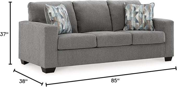 Signature Design by Ashley Deltona Casual Sofa for Living Room, Gray