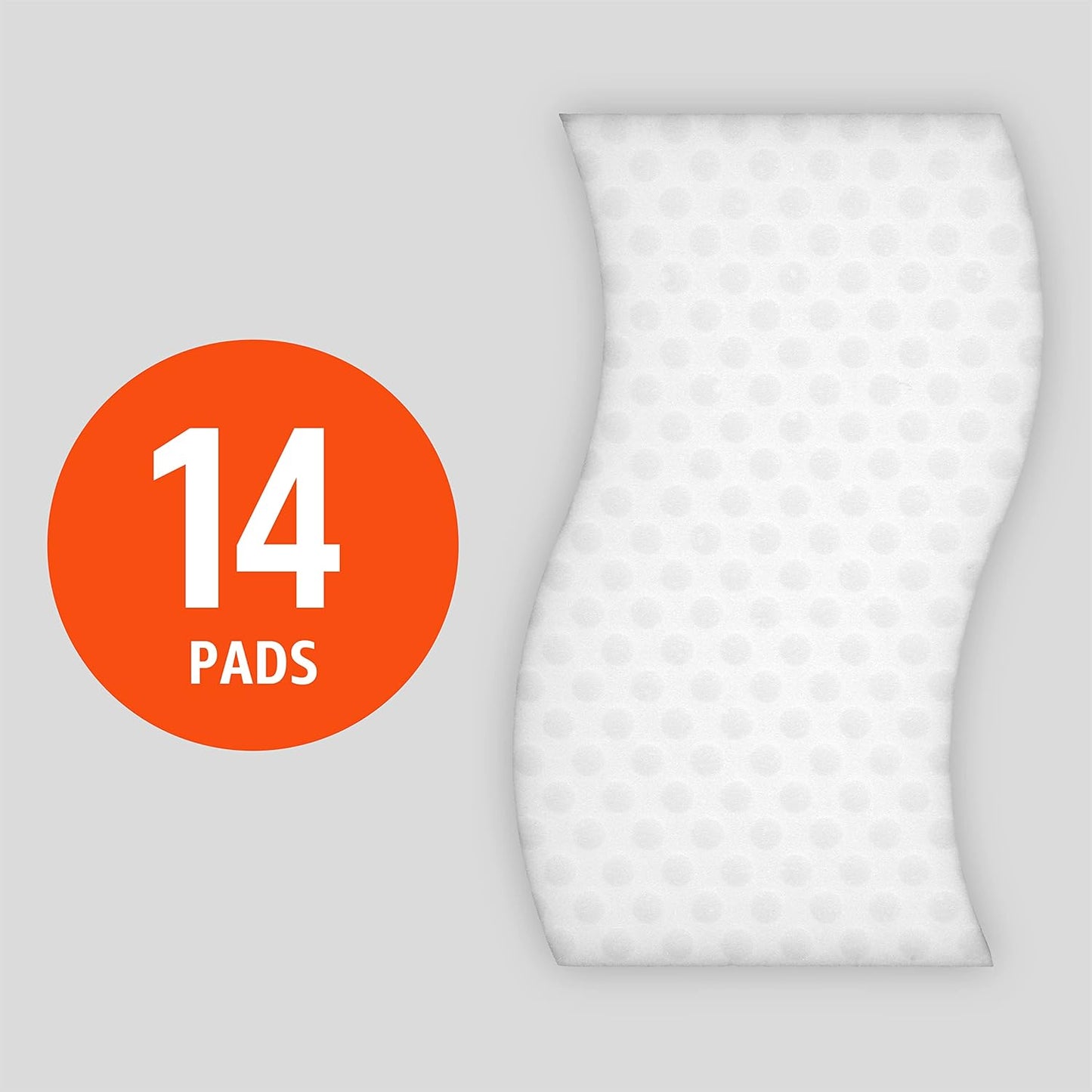 Amazon Basics Extra Durable Eraser, Cleaning Sponges, Removes Scruff Marks and Dirt from Any Surface (2 Packs of 7)