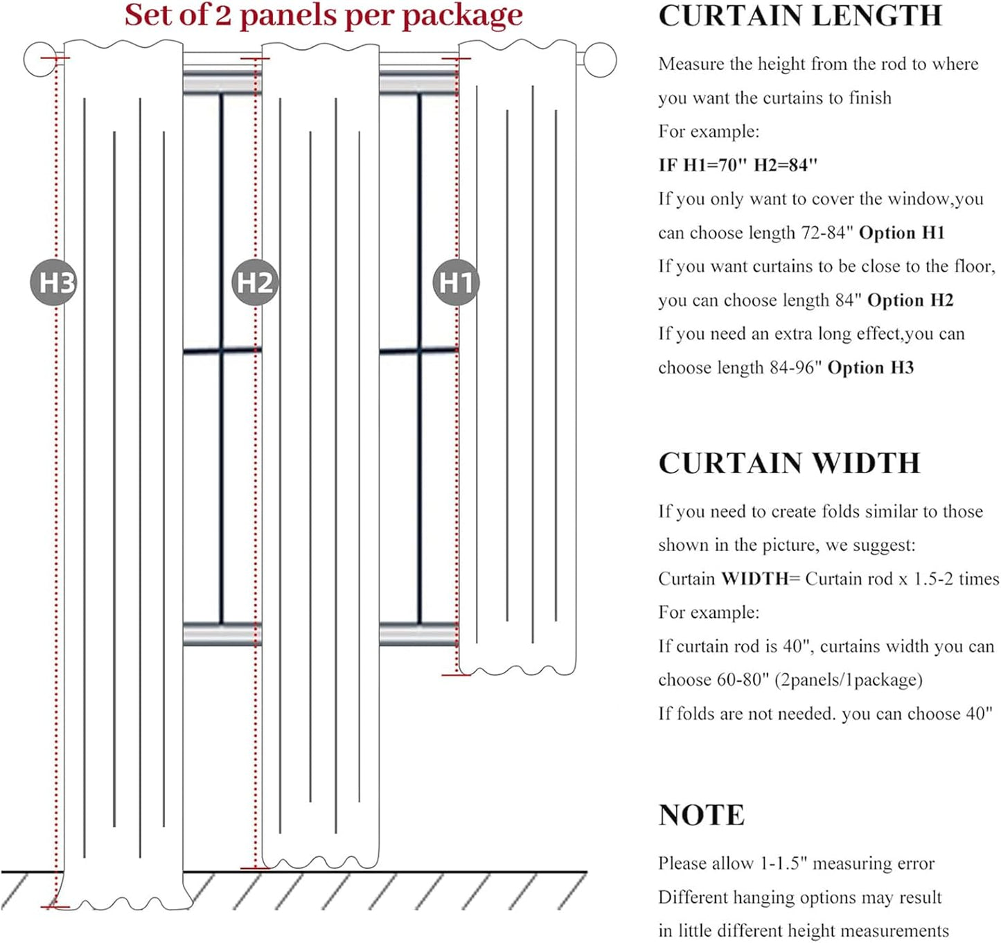 Gray Extra Wide Curtains 70 Inches Wide for Living Room 2 Panels Set,Neutral Heavy Duty Pinch Pleated 84 Inch Long Linen Blackout Sliding Door Window Curtains Thermal Privacy Drapes(70"Wx84" Lx2 Grey)
