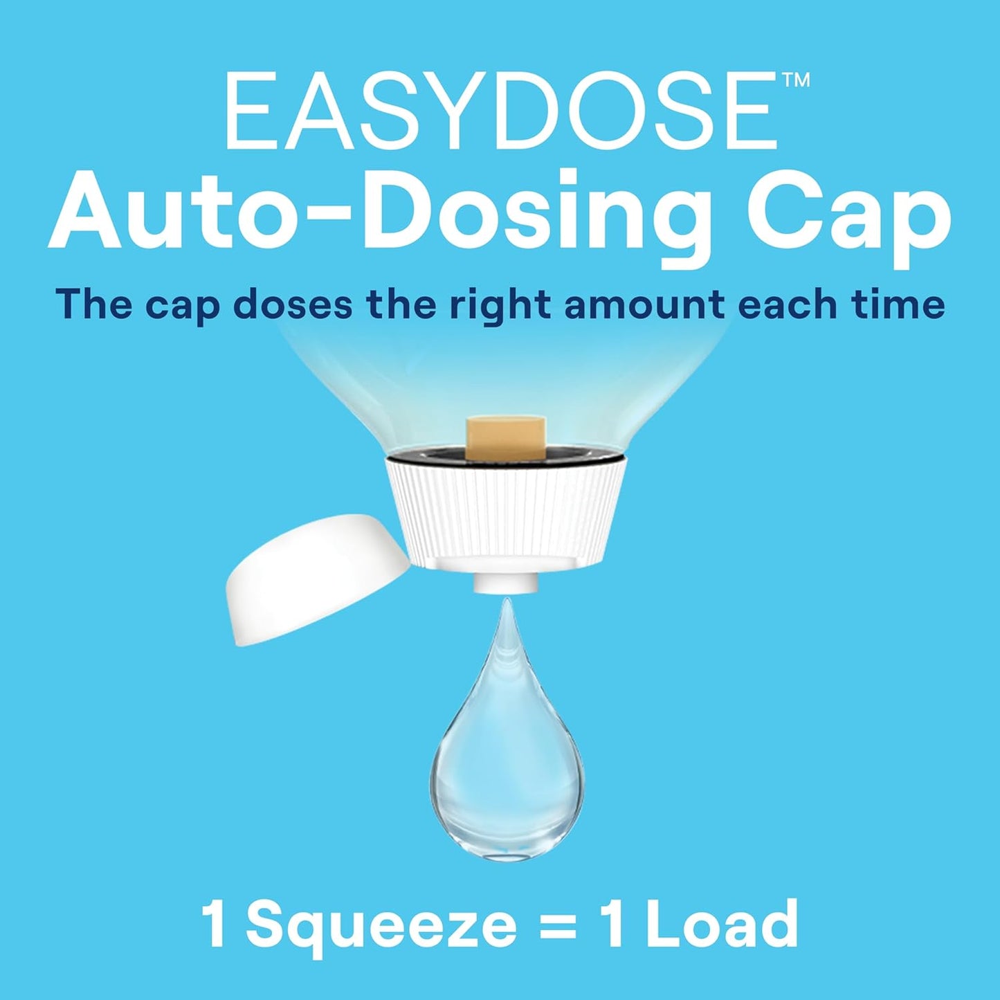 Seventh Generation EasyDose Laundry Detergent, Ultra Concentrated: 66 Loads, Free & Clear Designed for Sensitive Skin, 23.1 Fl Oz