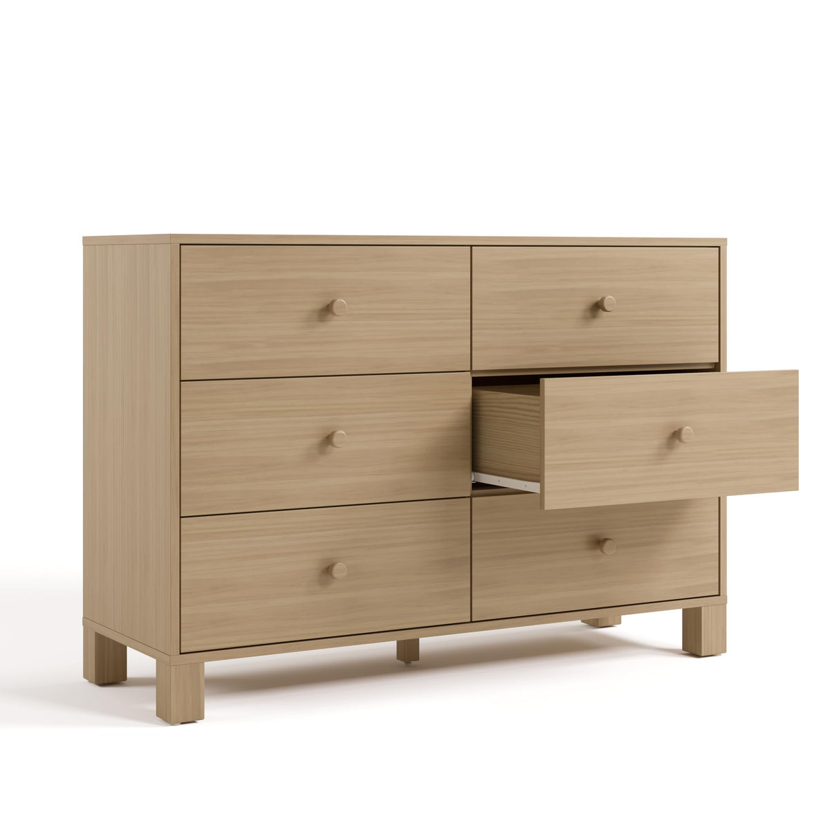 California 6 Drawer Double Dresser