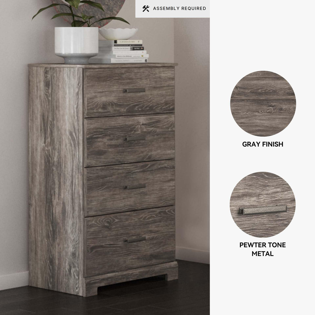 Ralinksi 4 Drawer Dresser Chest