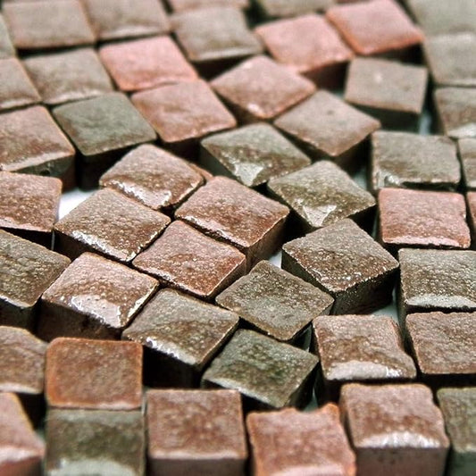 Adult Crafters Rejoice: 1000 Micro Mosaic Tiles, 5x5mm, 3/16 inch Pale Brown red, RC04
