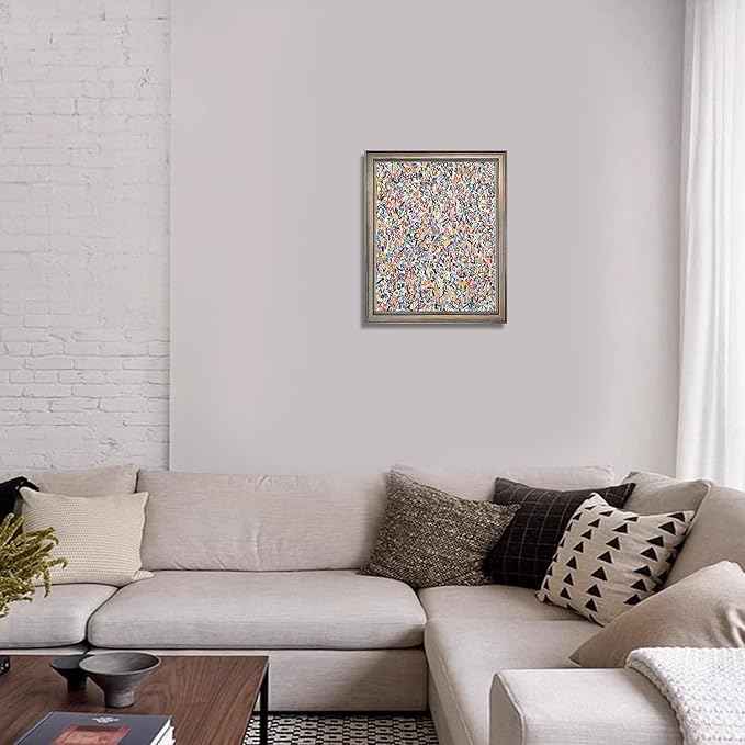 Vintage Framed Colorful Abstract Wall Art Banksy Painting Artwork Graffiti Canvas Print Poster Pictures for Bedroom Living Room Bahtroom Home Office Decor