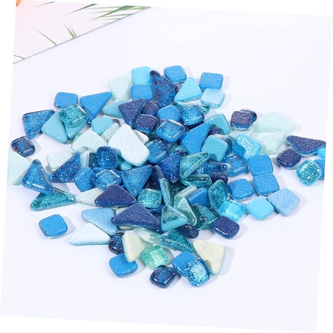 500g DIY Mosaic Stepping Stone Kit Crystal Stones for Adults Craft Crystals Mosaic Supplies