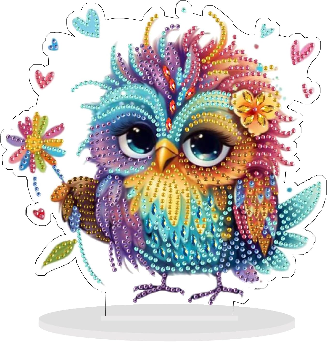 Diamond Art Kit for Adult, 5D Diamond Art Painting, Double Sided Decorative Special-Shaped Rhinestone Desktop Ornaments, DIY Acrylic Ornaments (Parrot)