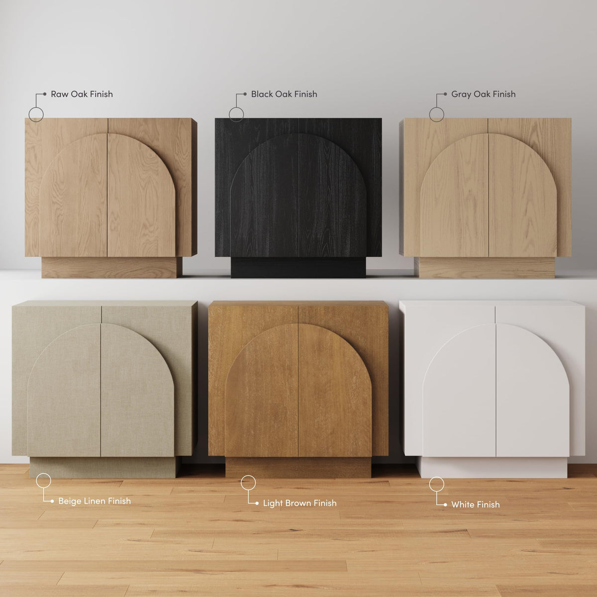 Iris Mid Century Modern Credenza (4 Count)